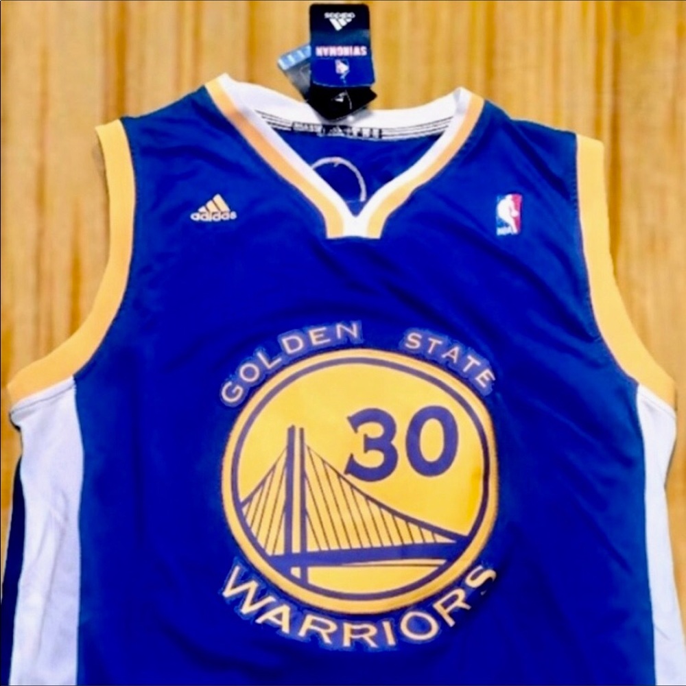 NWT Stephen Curry Royal Player ADIDAS Jersey - Picture 2 of 7
